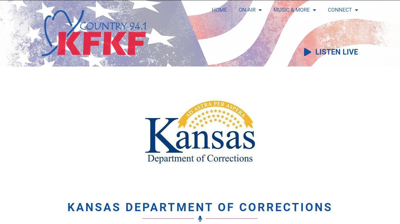 Kansas Department of Corrections | KFKF | Country 94.1FM | Kansas City, MO